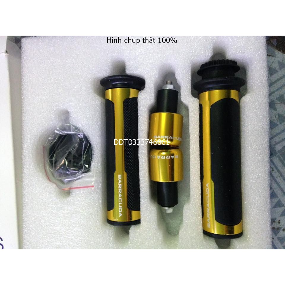 Bao Tay Barracuda Cao Cấp Full Gù Full Ống Ga Cho Mọi Dòng Xe vàng