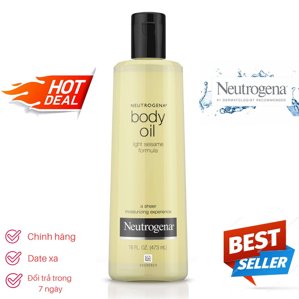 Dầu Massage Dưỡng Ẩm Cho Da Neutrogena Body Oil Light Sesame Formula