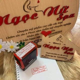 Dấu khắc tên shop Shiny