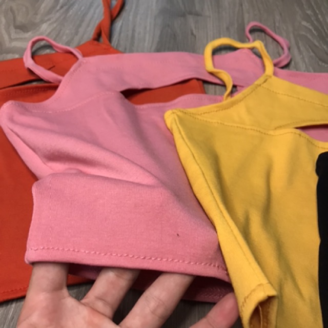 Áo Kiểu - Áo Croptop 2 dây khoét ngực. Thời trang hè 2020 AC20