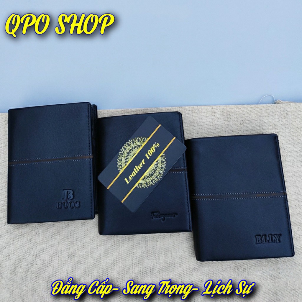 Ví da nam cao cấp da bò nappa loại xịn hàng loại 1- Bảo hành da 12 tháng