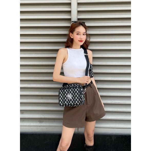 (Hàng xuất) Túi đen hoạ tiết mono new