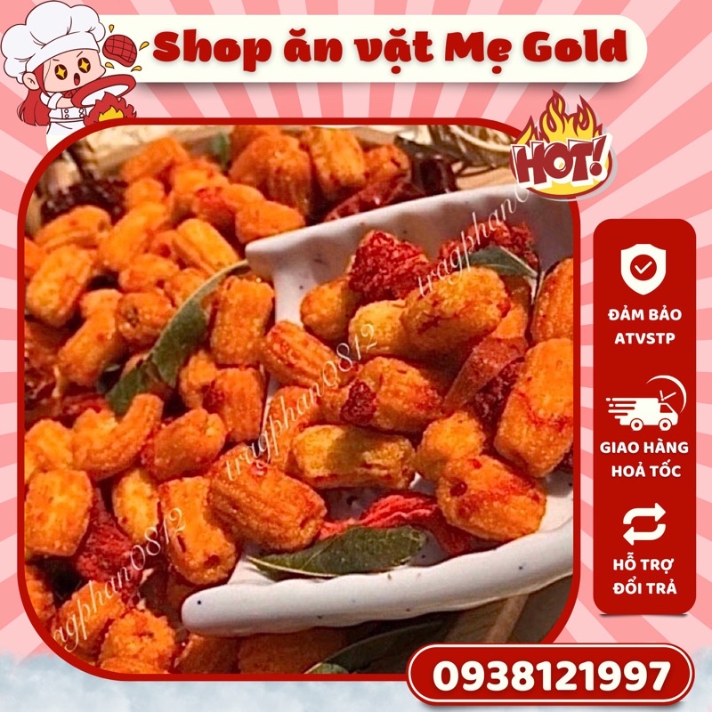 Nui sấy bò lá chanh (500g)