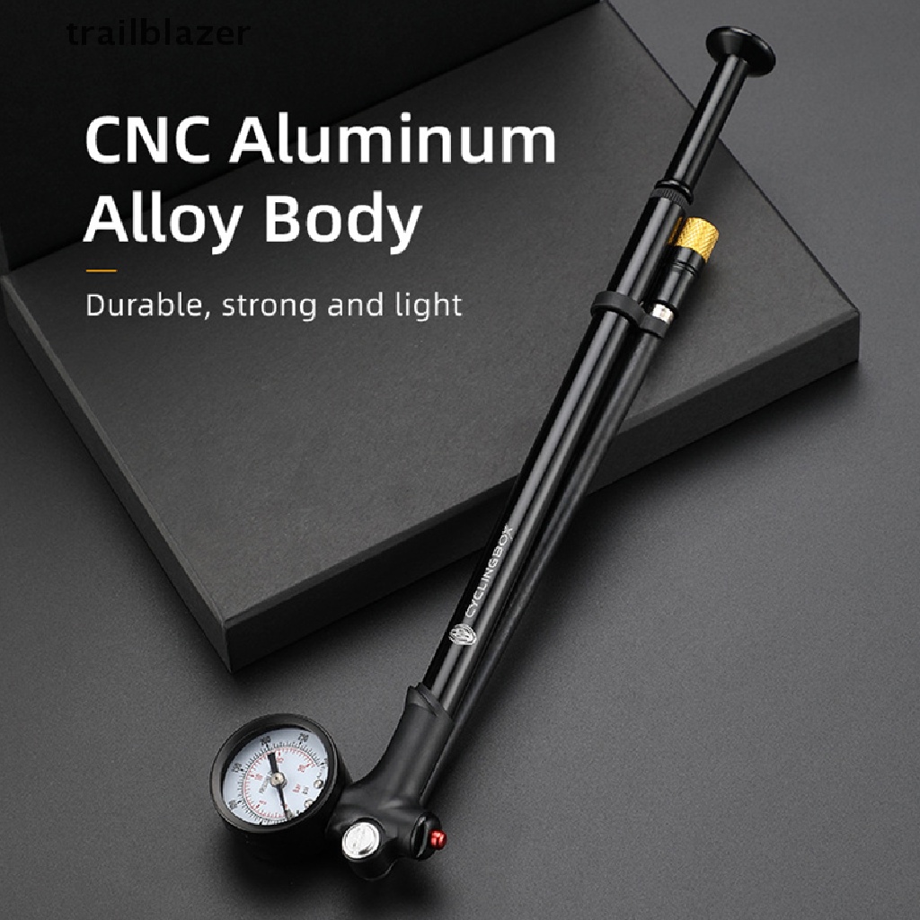 Bơm Hơi Xe Đạp Áp Suất Cao Kèm Đồng Hồ Đo Dành Cho Phuộc Nhún Sau UIO