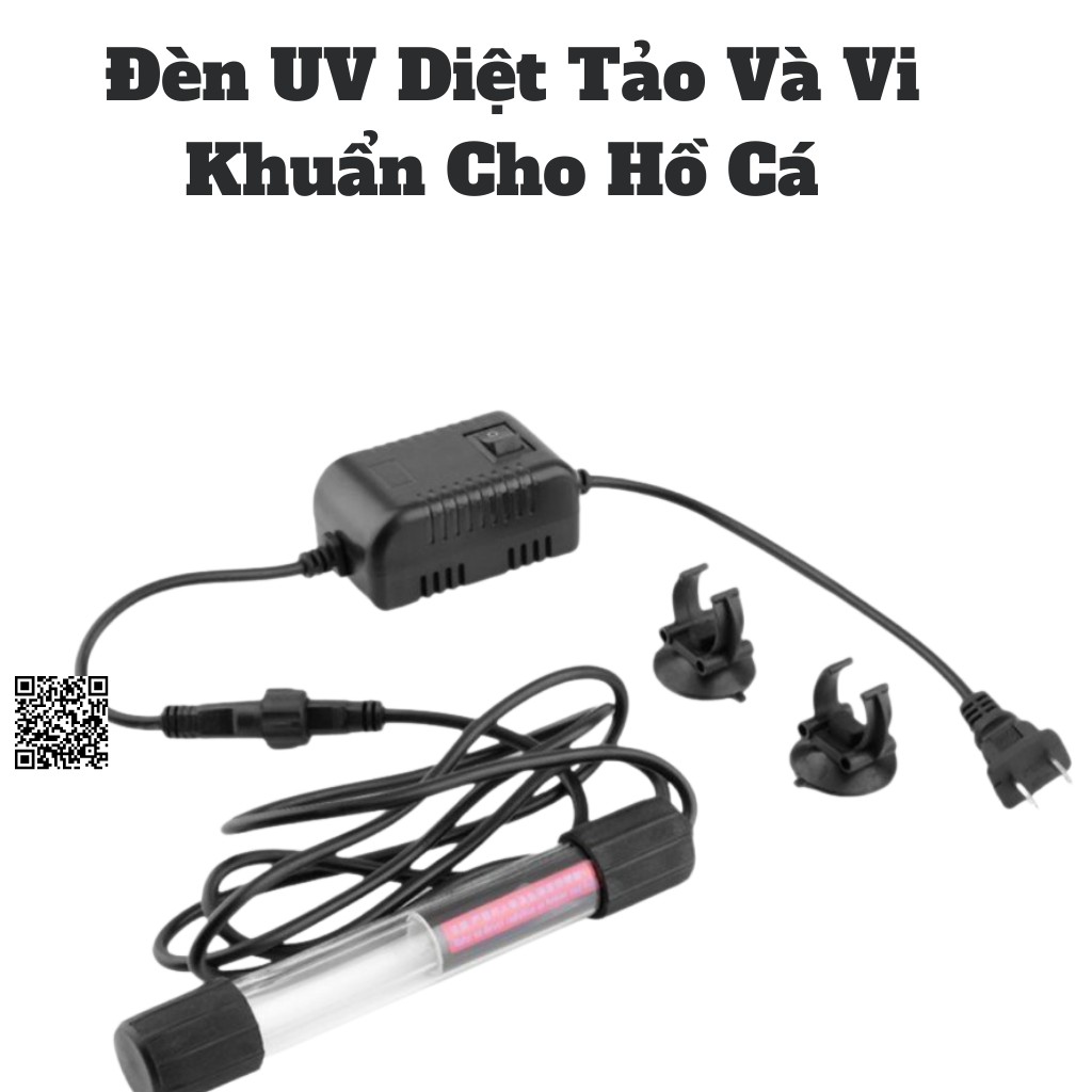 Đèn UV hồ cá công suất 5W - 11W diệt tảo khuẩn cho hồ cá