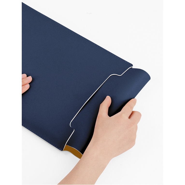 Baona/ RT Túi đựng laptop bằng da chống thấm nước dành cho Matebook Air Pro 11 12 13 14 15.6 inch