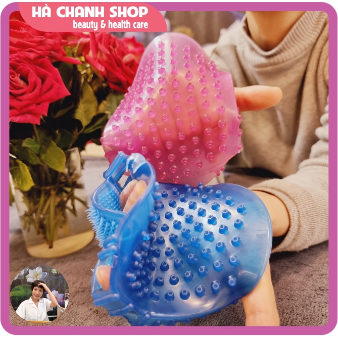 Lược Chải Massage Body Chải Thông Kinh Lạc Bàn Chải Tan Mỡ Bụng 2 Mặt Silicon Mềm Mại Dụng Cụ Massage Chăm Sóc Sức Khỏe