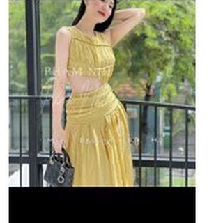 Đầm khoét eo - Maxi đi biển