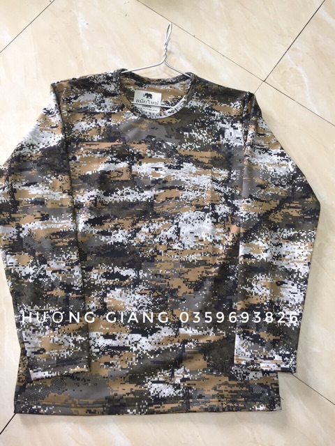 Áo thu đông nam nữ thời trang lính rằn ri