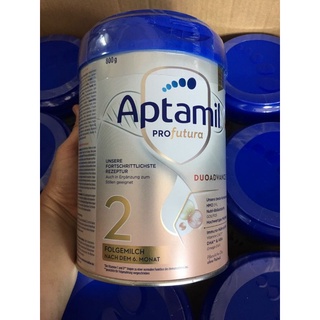 Sữa Aptamil bạc 2 Profutura Đức 800gr cao mẫu mới bill siêu thị date xa đi air