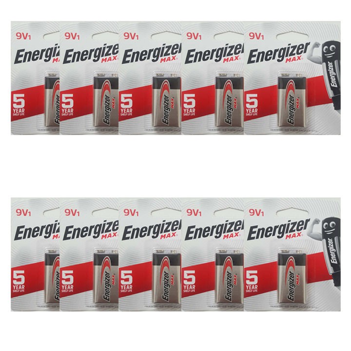 Pin 9V Energizer ( Pin Vuông 9V ) - Vỉ 1 Viên - Dùng Cho Máy Đo Ph , Micro Không Dây , Máy Ảnh ...