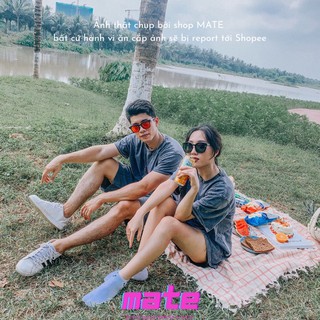 Áo thun wash loang unisex MATE - áo đôi