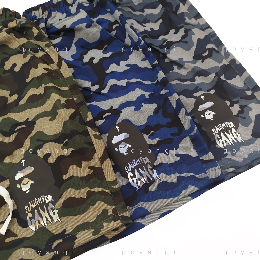 Quần short Bape camo có 3 màu cho cả nam và nữ