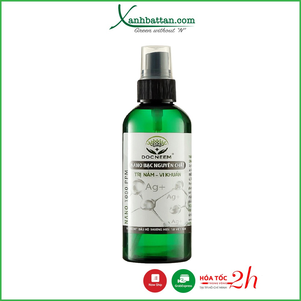 Nano Bạc Trừ Nấm Bệnh - Vi Khuẩn - Virus Cho Lan, Hoa Hồng, Cá Cảnh DOCNEEM 100 ml