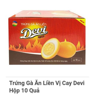 Combo 2 hộp trứng gà ăn liền vị cay Devi