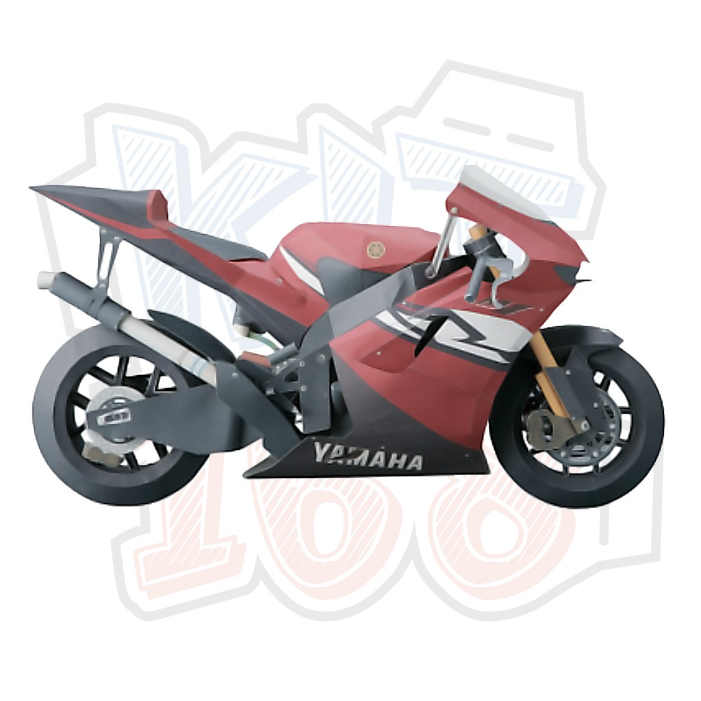 Mô hình giấy Xe máy Yamaha YZR M1