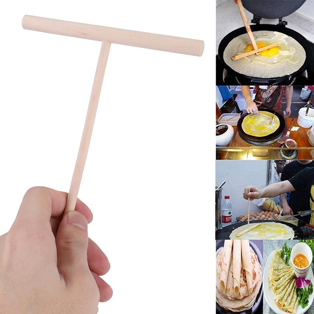 Set 3 Dụng Cụ Làm Bánh Crepe Hình Chữ T Bằng Gỗ Không Dính