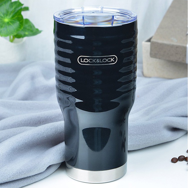 Ly Giữ Nhiệt Lock&Lock Wave Tumbler LHC4147BLK - Đen (500ml/750ml)