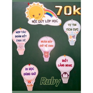 Nội quy lớp mẫu rời - Đồ dùng dạy học Ruby