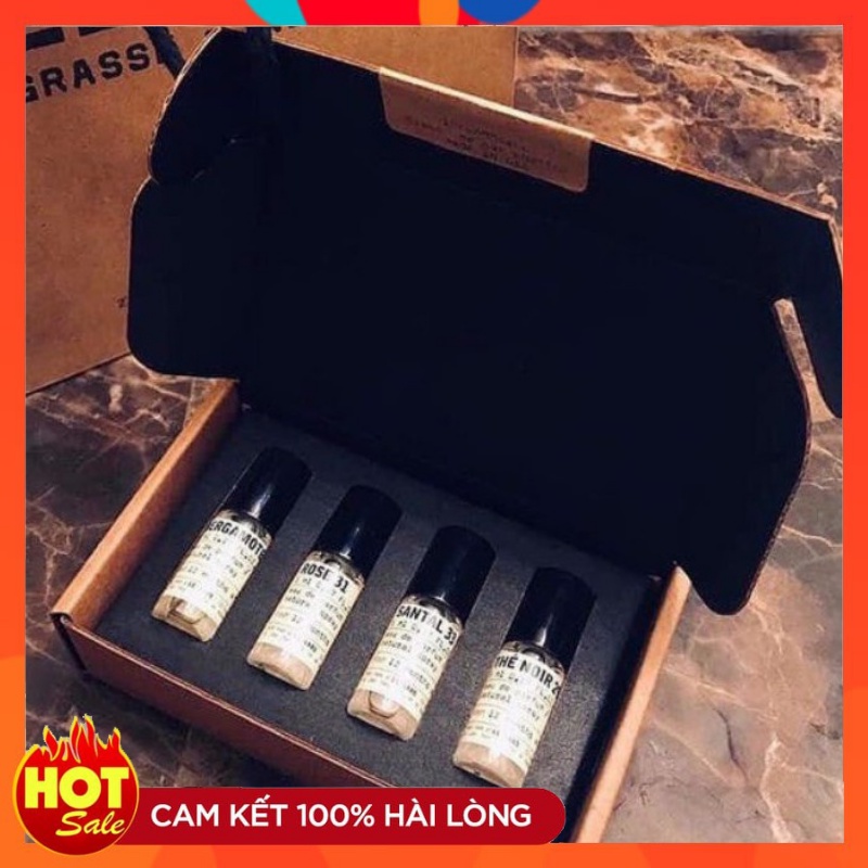 Combo Nước Hoa mini 4 chai Le Labo 22,13,33, 29 Dung tích 5ml Cực Sang