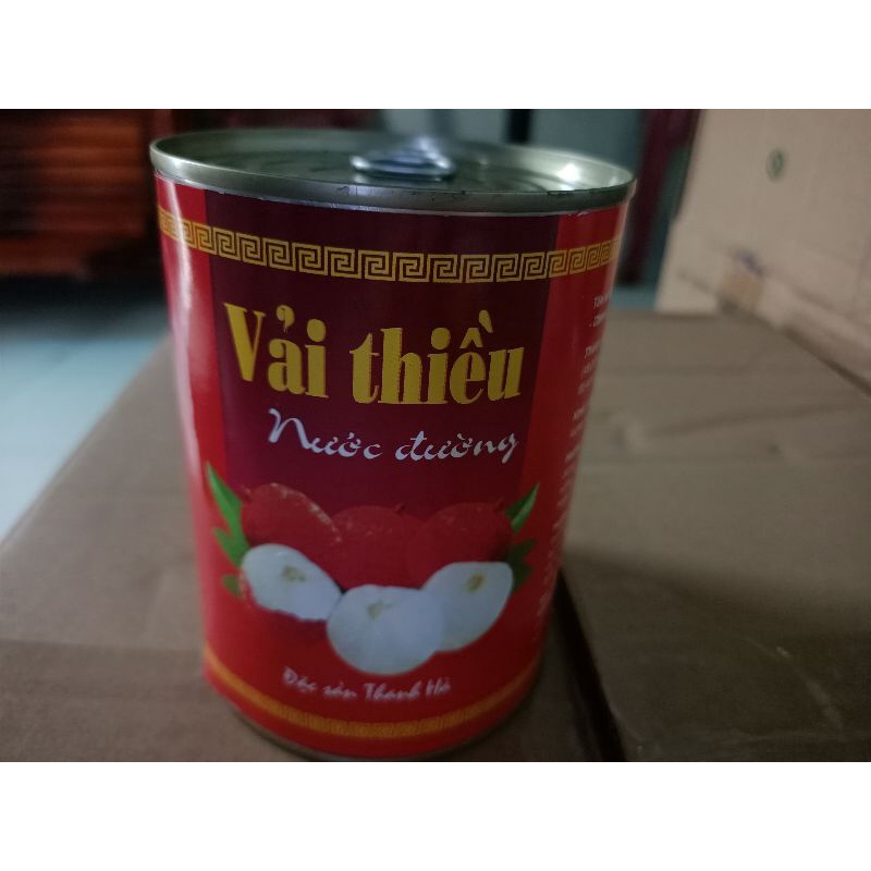 Vải thiều lon 550g