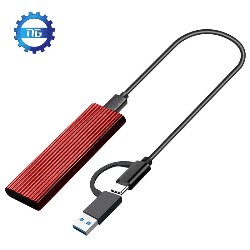 Đầu đọc thẻ nhớ USB C sang M.2 SSD 10Gbps SUPORT SATA&NV ME PROTOCOL Fit cho (B Key/BM + chìa khóa SMD