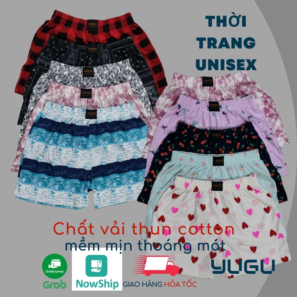 Quần đùi nam nữ, quần short thun cotton co dãn, thoáng mát phù hợp mặc nhà, đi dạo, tập gym.