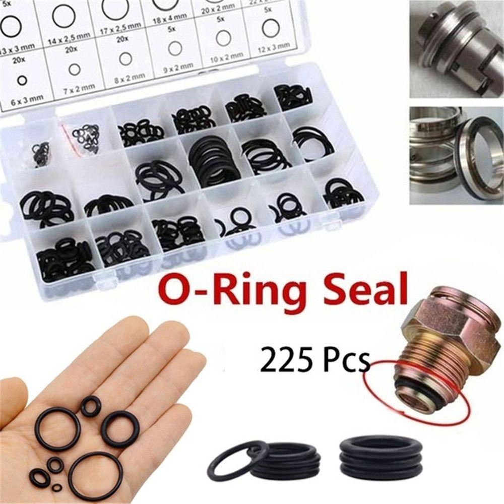 Set 225 Vòng Cao Su Chữ O Dùng Để Sửa Chữa Vòi Nước / Dầu