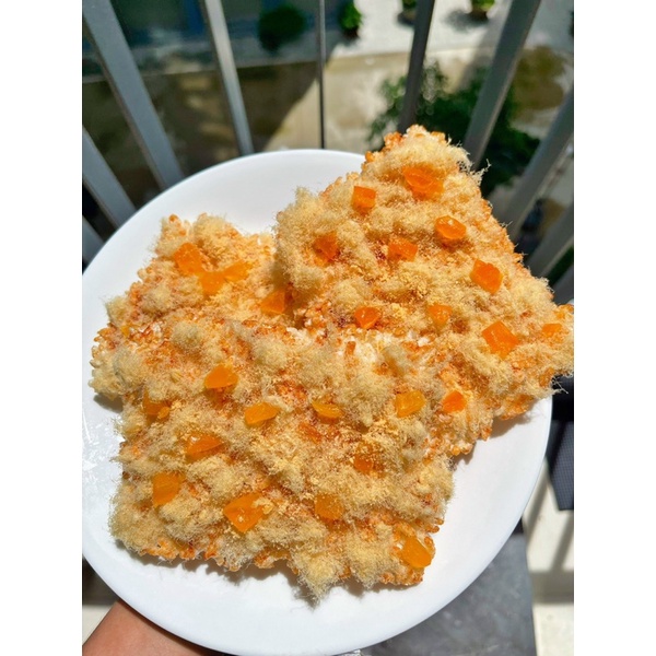 CƠM CHÁY CHÀ BÔNG PHÔ MAI TRỨNG MUỐI