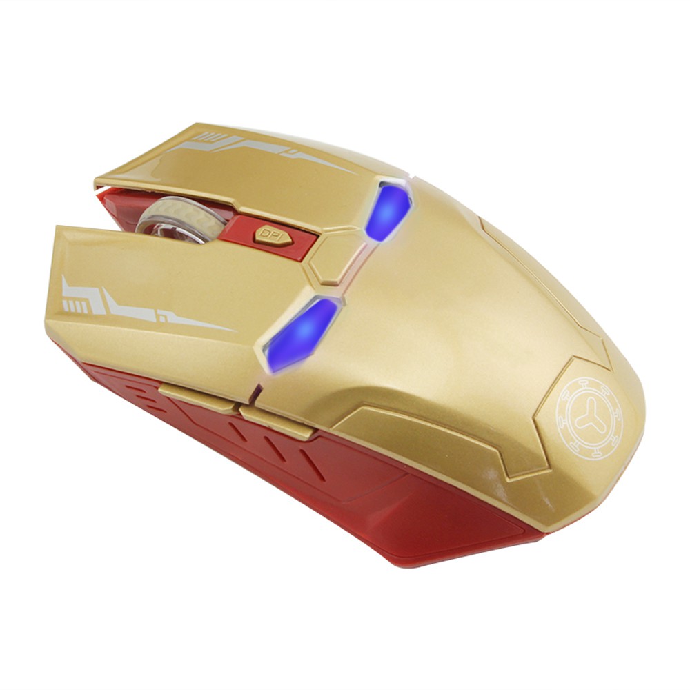 Iron Man Wireless Mouse 2.4GHz USB Wireless Mouse 1600 DPI Wireless Mice