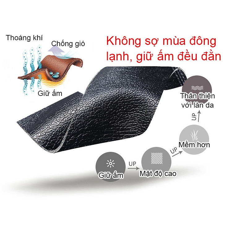 Áo khoác da ôm dáng vừa vặn thời trang dành cho nam