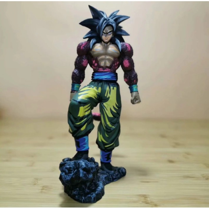 ( Hot mới về ) Mô Hình Dragon ball 7 viên ngọc rồng Songoku Saiyan 4 cực kì sắc nét màu tối sáng chuẩn hình