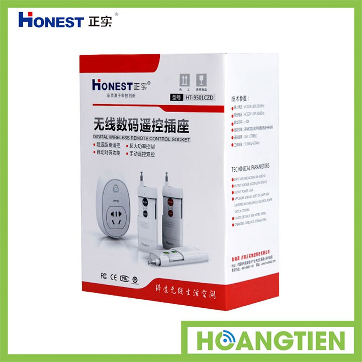 Ổ cắm điều khiển từ xa Honest HT-9501