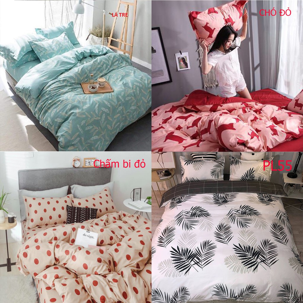 SET Vỏ CHĂN GA GỐI COTTON POLY NHẬP KHẨU SIÊU ĐẸP (nhắn shop để chọn mẫu ) | BigBuy360 - bigbuy360.vn