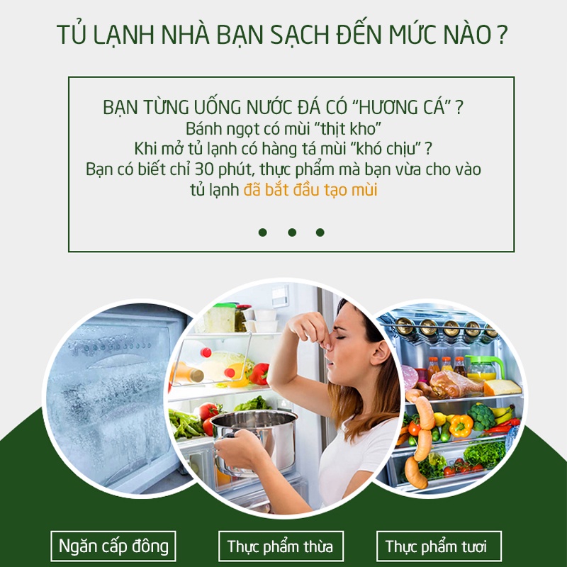 Khử mùi tủ lạnh Freeme Hàn Quốc khử mùi hôi vệ sinh làm thơm tủ lạnh giúp khử khuẩn hoàn toàn hương hoa tự nhiên KMTL01