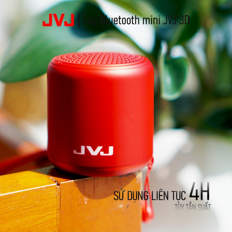 Loa bluetooth mini JVJ 3D BLT Speaker di động Không Dây - Âm Thanh Nổi Siêu Bass bỏ túi mang tiện lợi, Màu sắc yêu thích