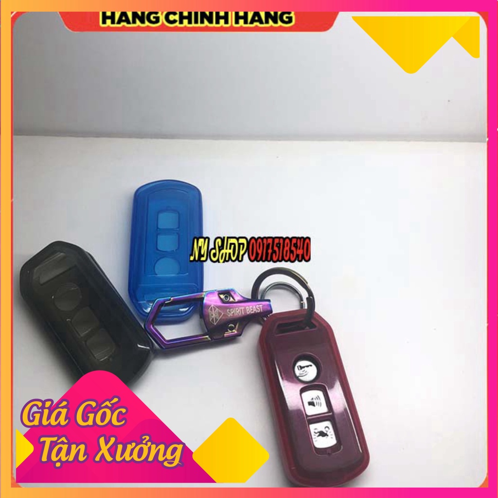 🥇 COMBO MÓC KHÓA SPIRIT KÈM ỐP CHÌA KHÓA SMARKEY SH, SH MODE, PCX TRONG SUỐT CAO CẤP 🥇 (Ảnh Sp thật)