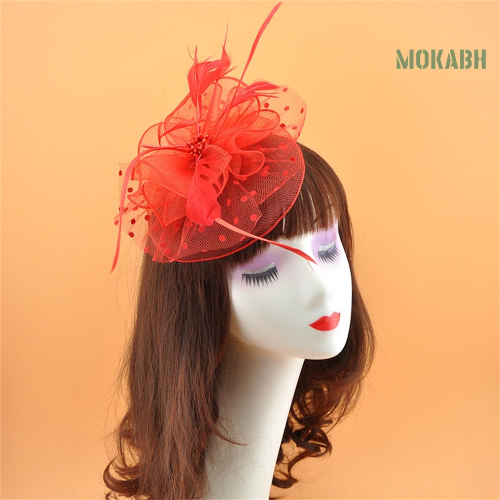 Cài Tóc Đính Hoa Và Lông Vũ Thời Trang Cho Cô Dâu