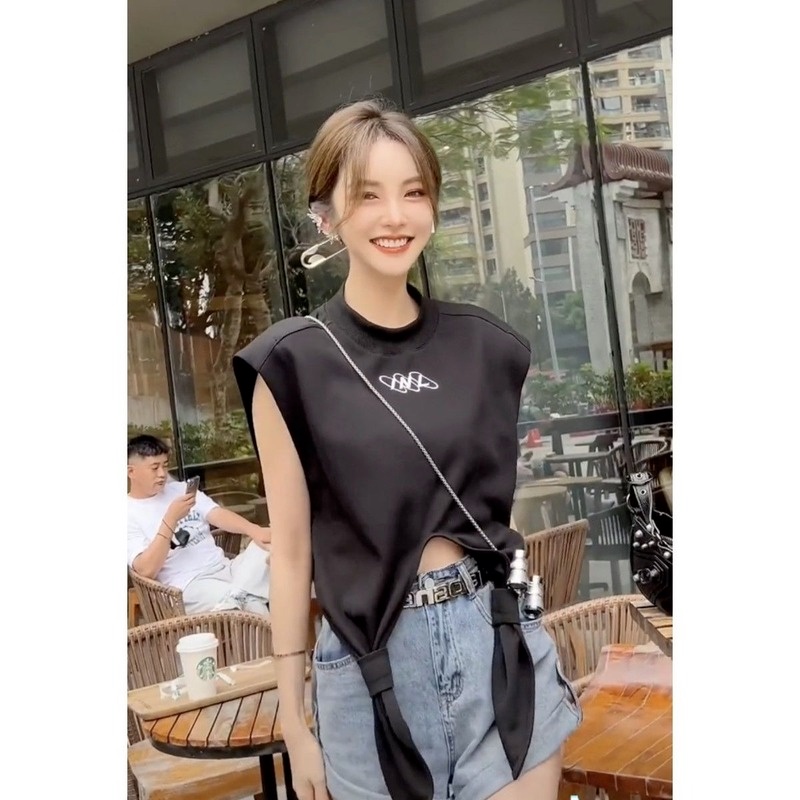 Áo không tay nữ Dáng Rộng Thời Trang Mùa Hè Cá Tính