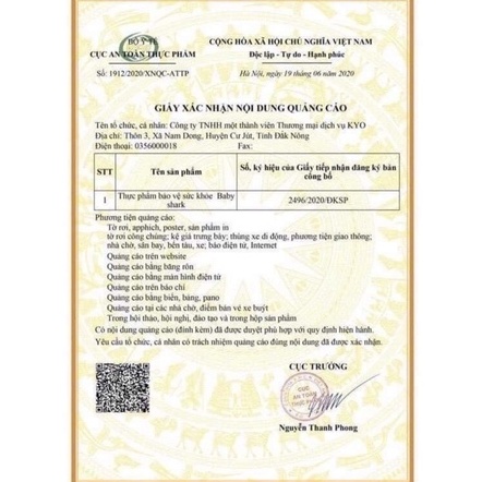 Siro Cá Mập gold x2 chính hãng Baby Shark hộp 30 gói