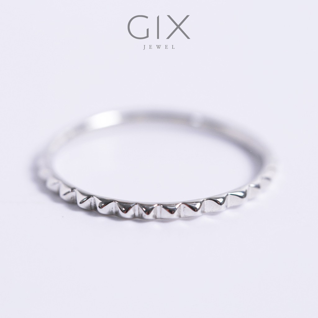 Nhẫn bạc 925 hoa văn nổi cá tính Gix Jewel SPGN113