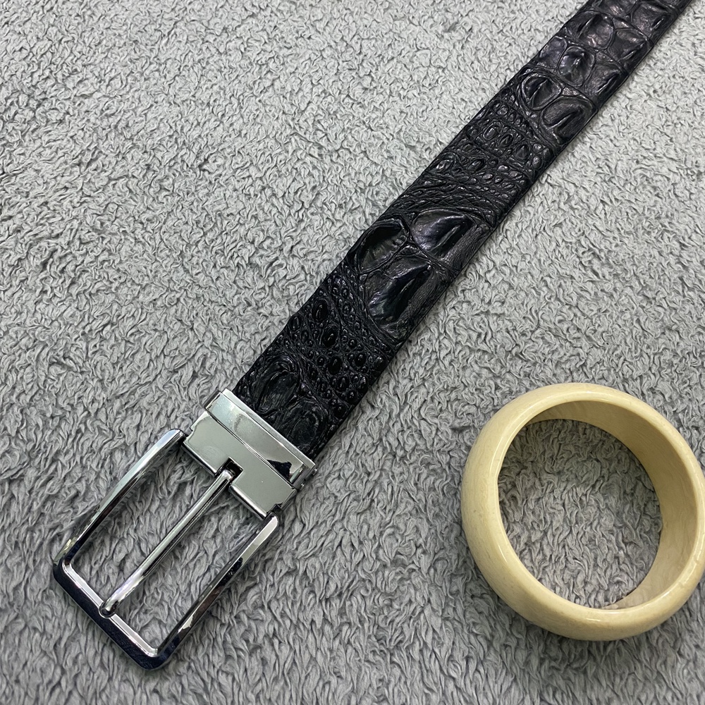 Thắt Lưng Nam da cá sấu đầu kim TIẾN CÔNG sang trọng TCN2003