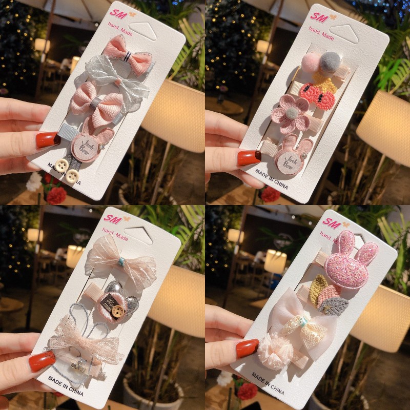 Kẹp Tóc Hình Nơ Nhỏ Dễ Thương Phong Cách Hàn Quốc Cho Bé Gái