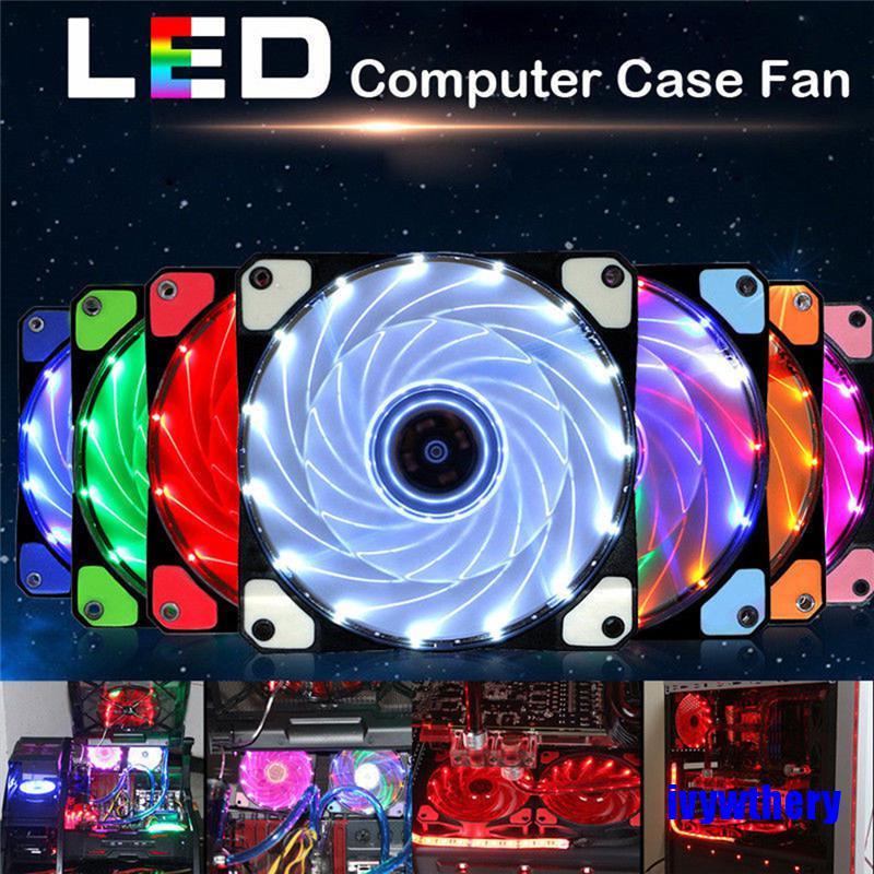 [COD]DIY 12V Neon Clear 120mm PC Computer Case Cooling Fan Mod With 33 LED Lights