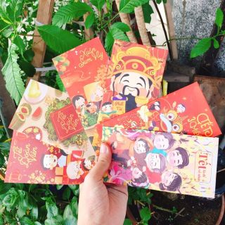 Xấp Bao lì xì gấp mẩu mới 2023(xấp 10c)