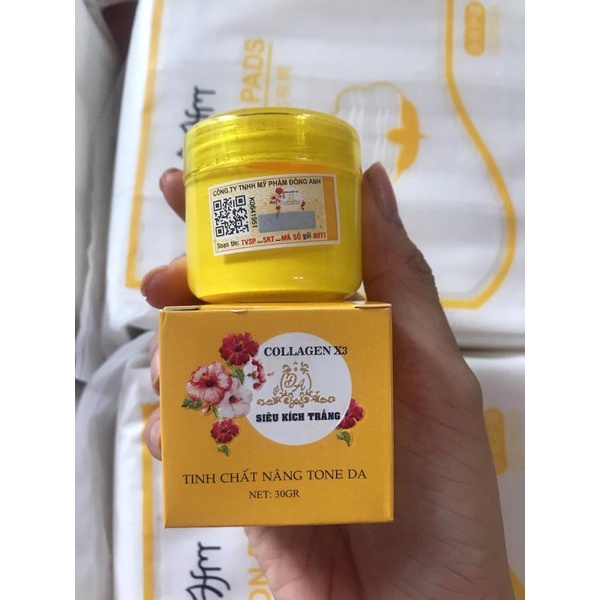 Kem Kích Trắng Body Collagen X3 Đông Anh 30gr