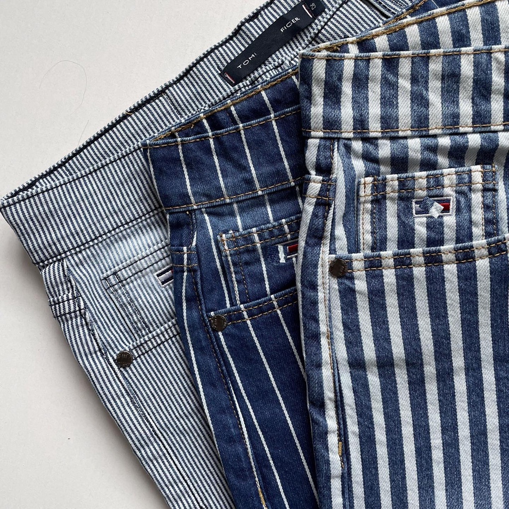 QUẦN SHORT JEANS NAM SỌC DỌC
