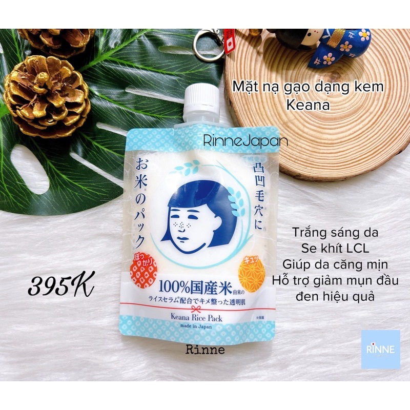 Mặt Nạ Cám Gạo Dạng Thoa Keana Rice Pack