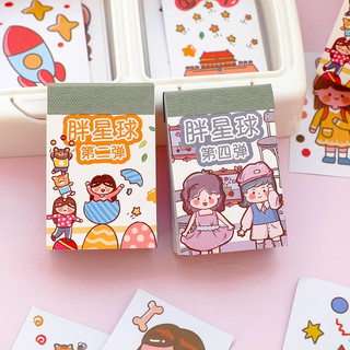Sticker nhãn dán dạng Sổ mini trang trí sổ lưu niệm điện thoại DIY