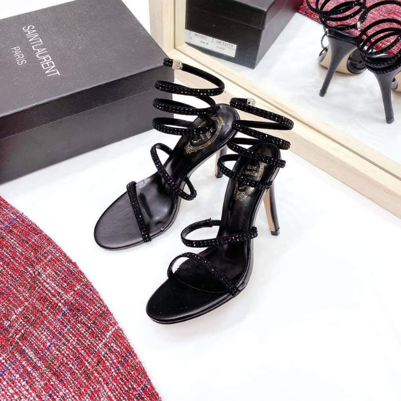 Giày cao gót sandal đá quấn